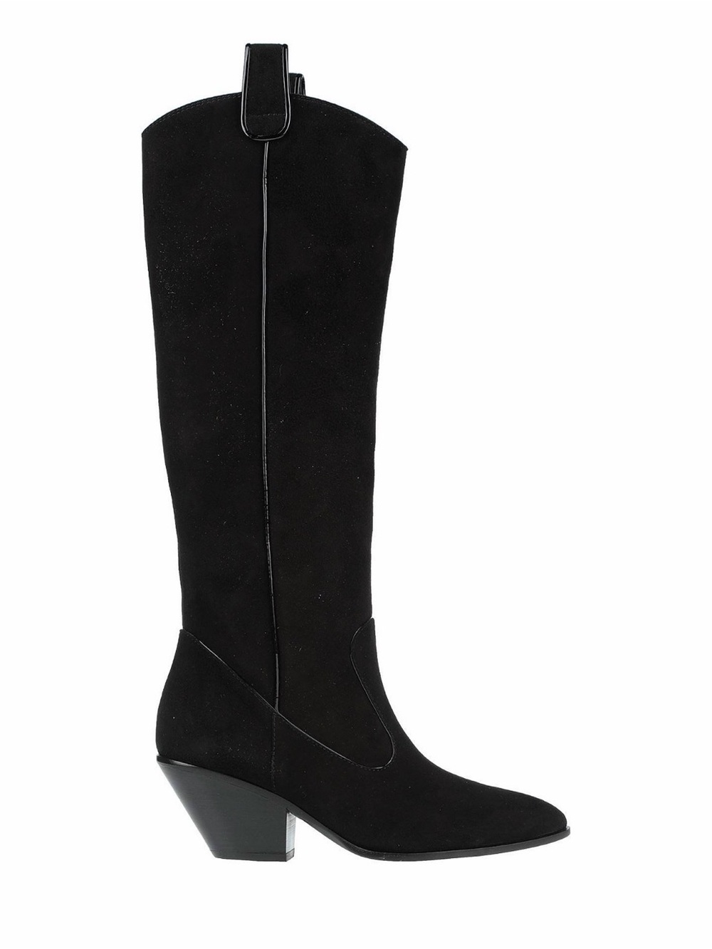 New Giuseppe Zanotti Women's Black Knee-High Suede Western Boots 7